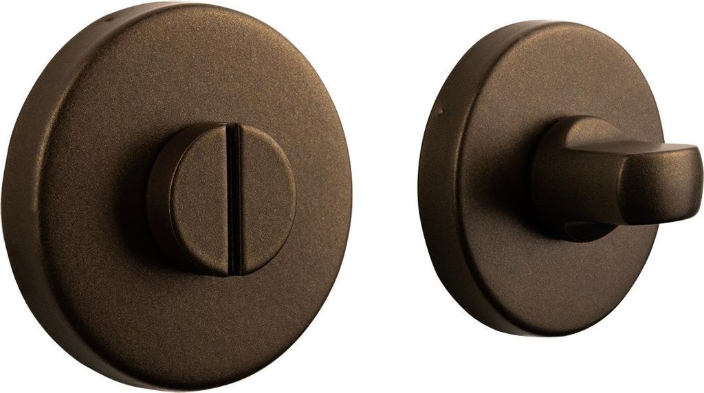 Lavuzo WC-Schloss Bronze runde Rosette - Pro Set Produktbild 