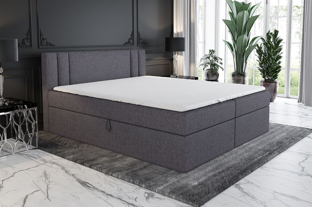 Boxspringbett AKI 160x200  mit 2 Bettkästen, Produktbild 