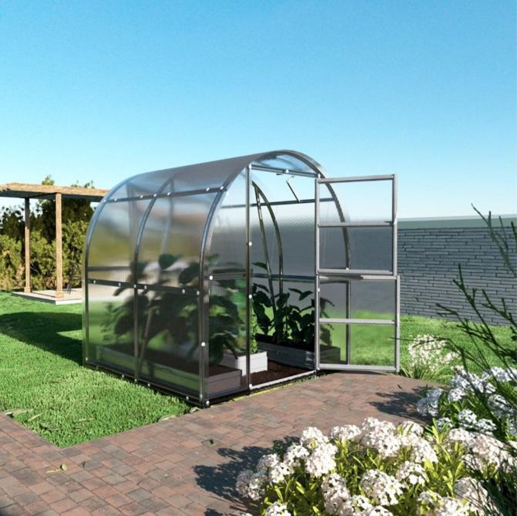Gewächshaus KLASIKA SLIM 2x2m (4m2) mit 4mm Polycarbonat