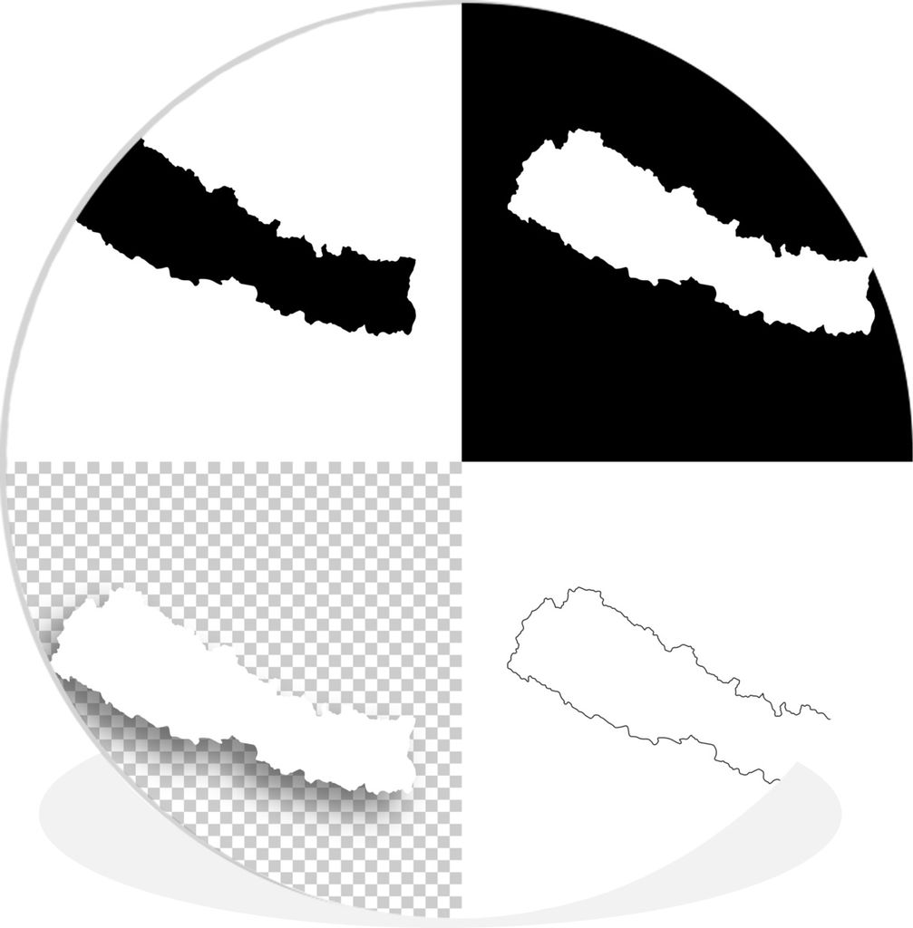 MuchoWow - Wand-Kreis - Wohnzimmer - Bild - Runde - Wanddeko - Dibond - Kunstdrucke