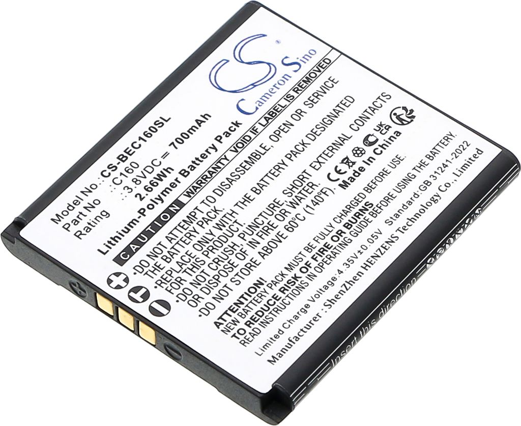 TECHTEK Batteria compatibile con [Bea-fon] C160, C160 Immagine del prodotto 