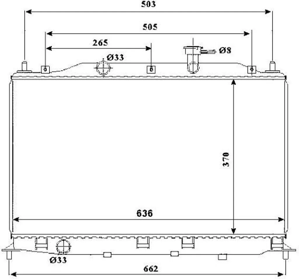 Radiateur de refroidissement moteur Accent III MC - NRF 53822