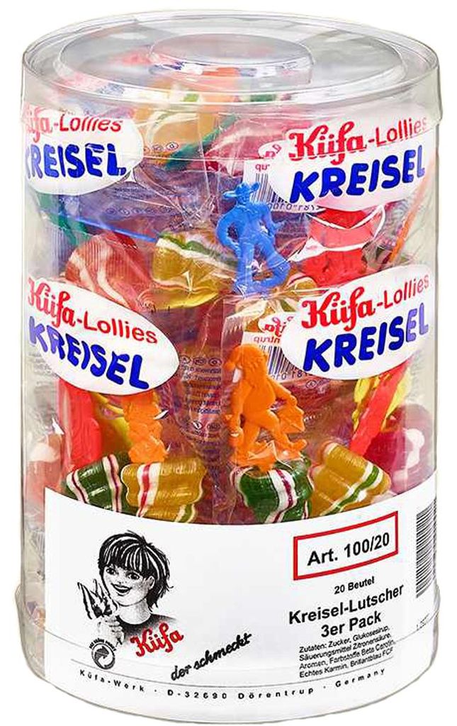 Küfa Kreisel Lutscher fruchtige Lollies 20 Beutel mit je 3 Produktbild 