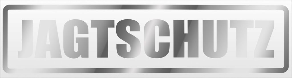 Kiwistar Jagtschutz Magnetschild Schild magnetisch - 60cm Chrom - Magnetfolie für Auto PKW Kfz