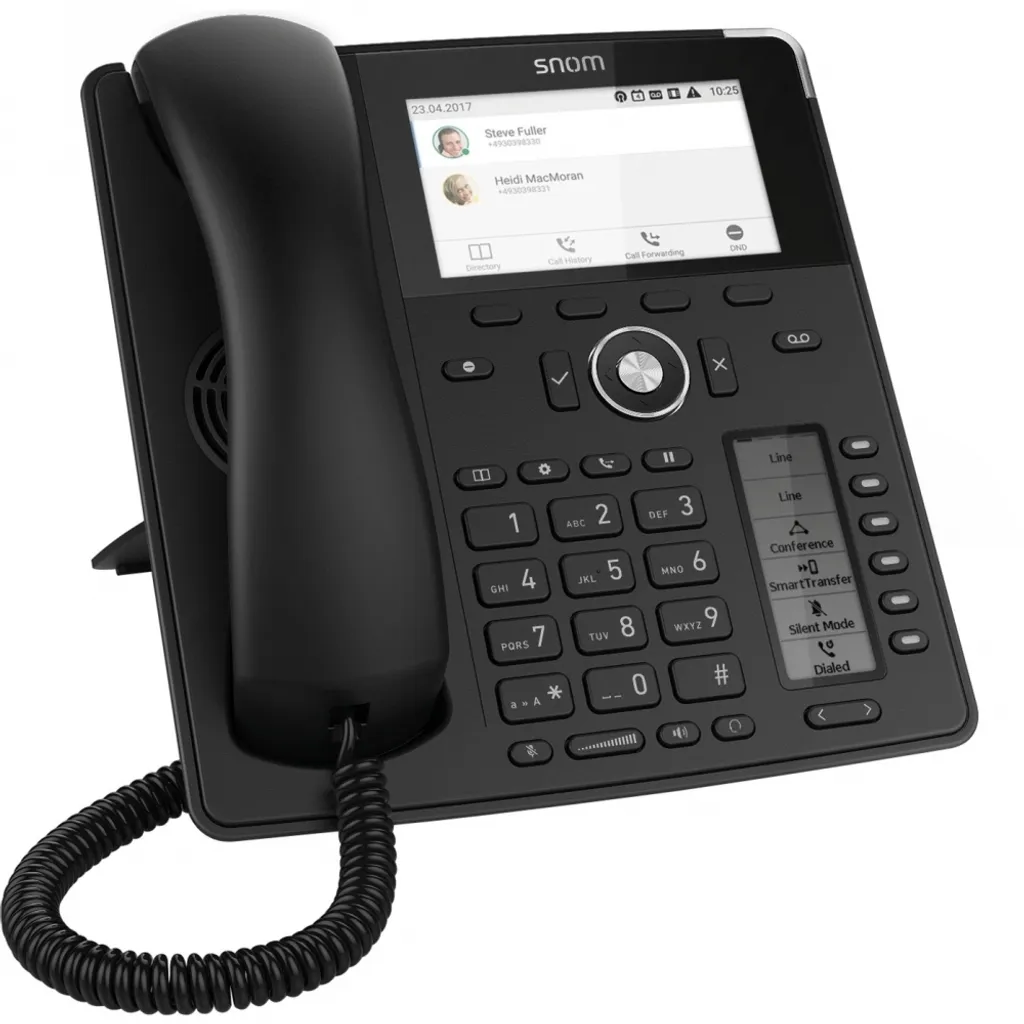 Poste SIP Snom D785 Gigabit Noir : Solution VoIP Haute Performance