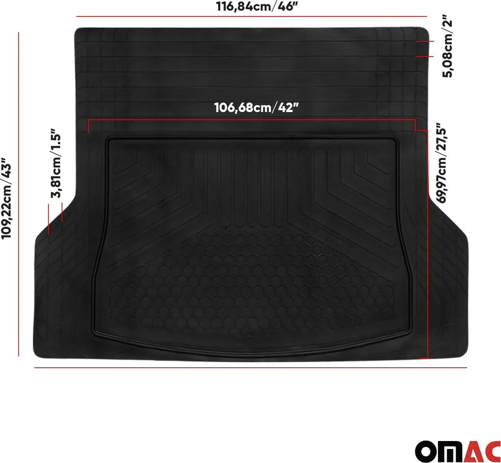 Tappetino Bagagliaio BMW X2 per Cani e Sport | Vasca Gomma Lavabile - 5