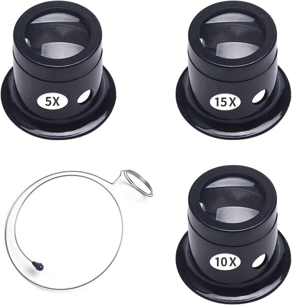 5x10x15x Monokulare Uhrmacherlupe - Juwelier-Uhrenreparatur Produktbild 