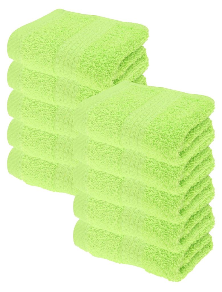 Julie Julsen BIO Gästetuch 10er Set 30x50 Apfelgrün Produktbild 