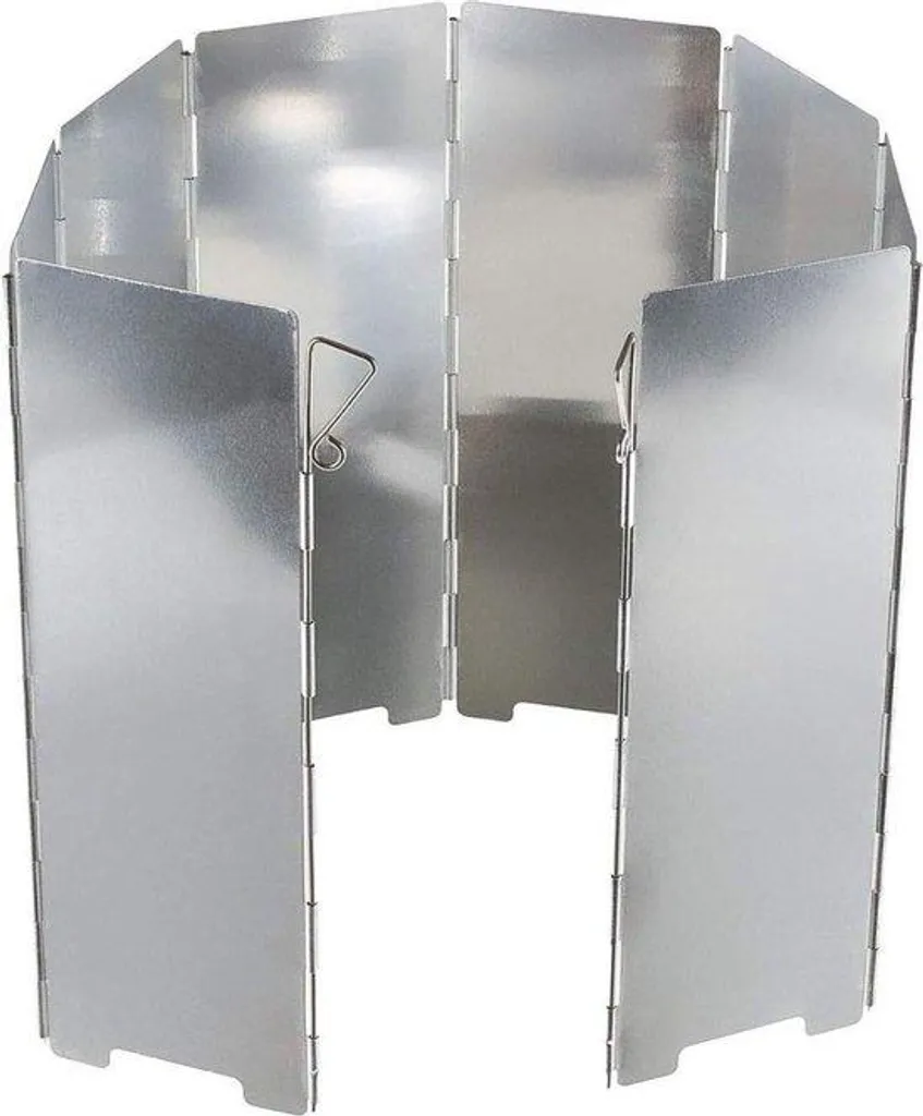 Pare-vent de camping pliable argenté pour cuisiner sans vent en extérieur