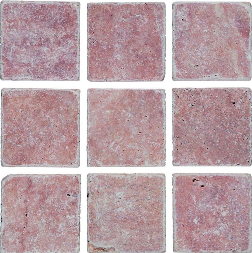 Fliese Travertin Naturstein rot Fliese Rosso Antique Travertin MOSF-45-46130