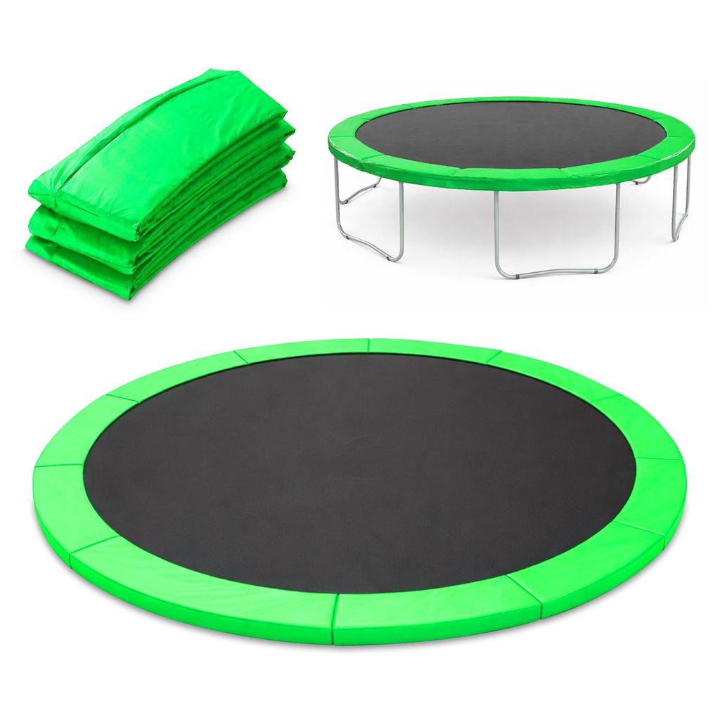Trampolin Randabdeckung reißfest – Hellgrün Ø 366 cm Federabdeckung Randschutz Ø 305–427 cm, PVC, wetterfest