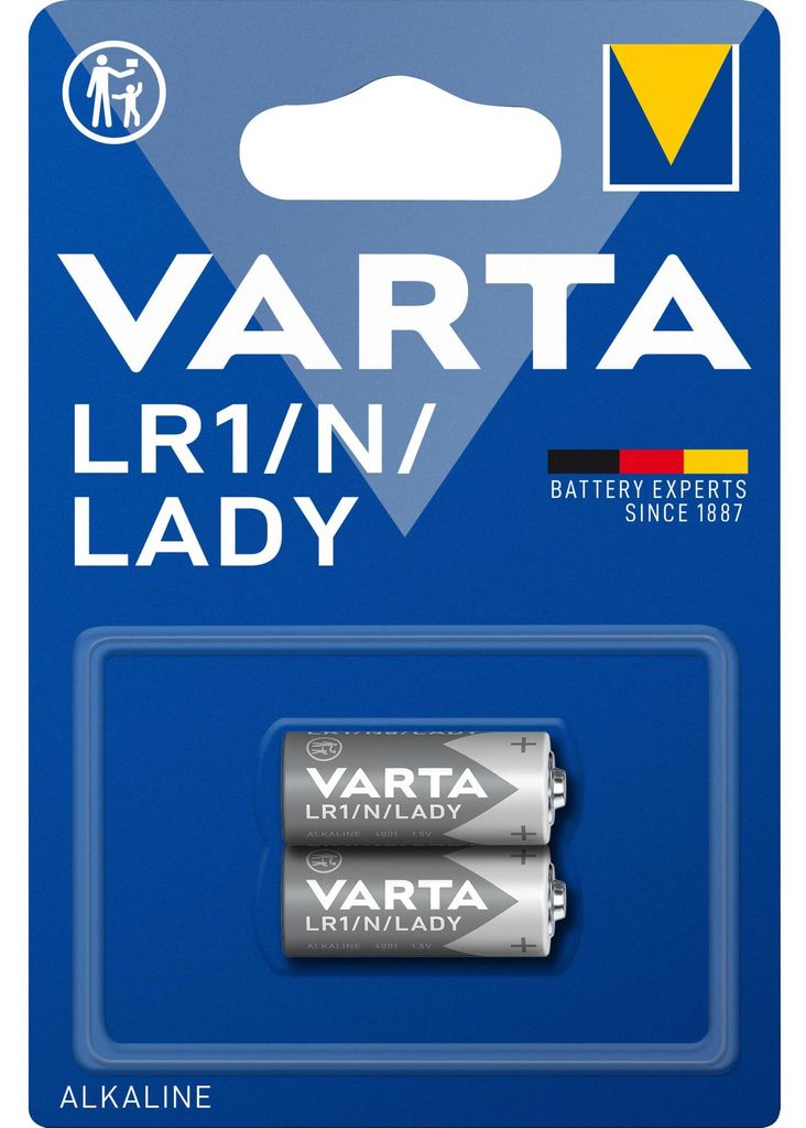 Varta 1x2 LR 1 Lady, Einwegbatterie, Alkali, 1,5 V, 2 Produktbild 