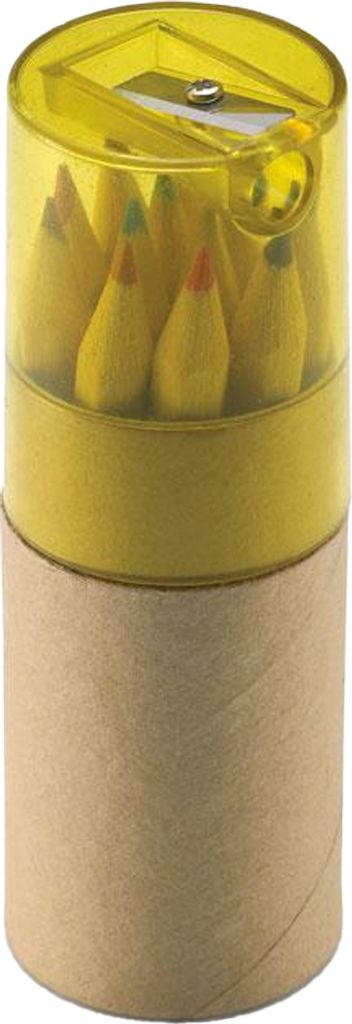 MidOcean - Buntstift "Lambut" 12er-Pack MO663 (Einheitsgröße) (Transparent Gelb)