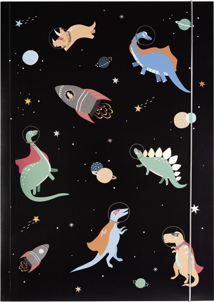 folia Dossier de dessins HOTFOIL "Space Dinos" Carton DIN Image du produit 