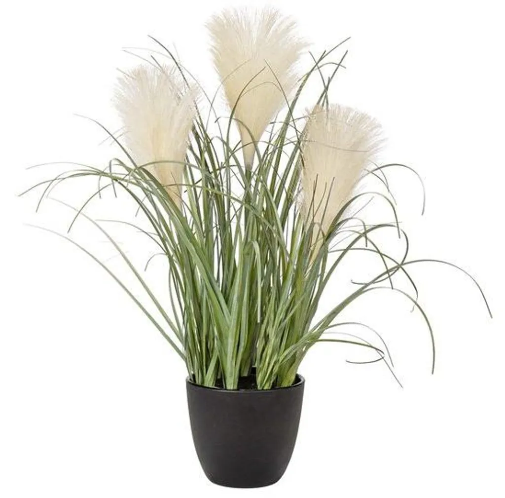 Gazon synthétique blanc 42 cm - Plante artificielle sans entretien