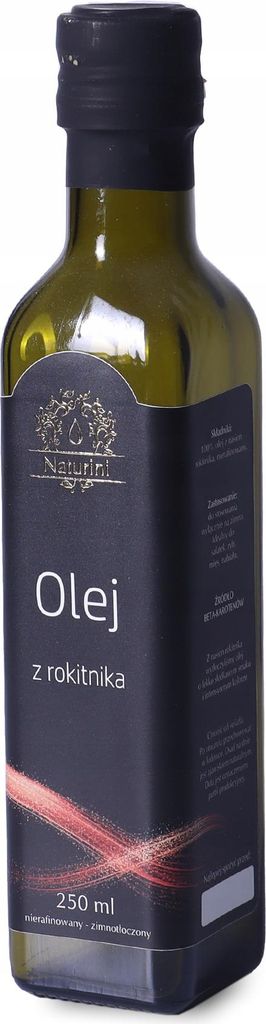 Olej z nasion rokitnika ŚWIEŻO TŁOCZONY 250ml Zdjęcie produktu 