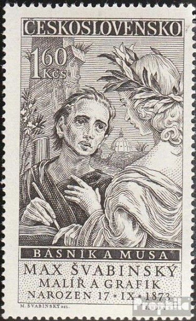 Briefmarken Tschechoslowakei 1958 Mi 1092 (kompl.Ausg.) postfrisch Svabinsky