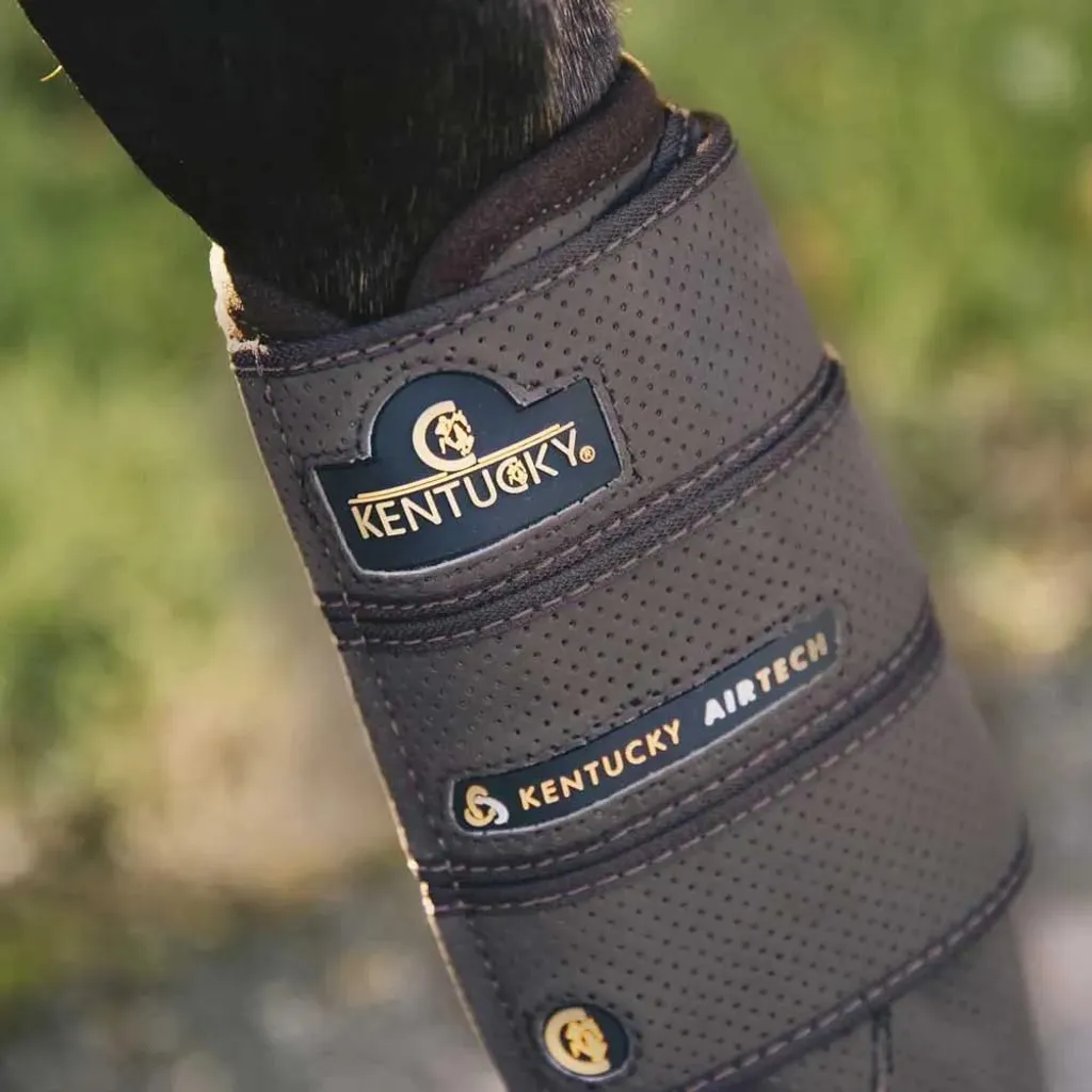 Guêtres Kentucky Air – Cuir Nubuck Perforé, Taille M, Doublure Mouton Synthétique, Lavables