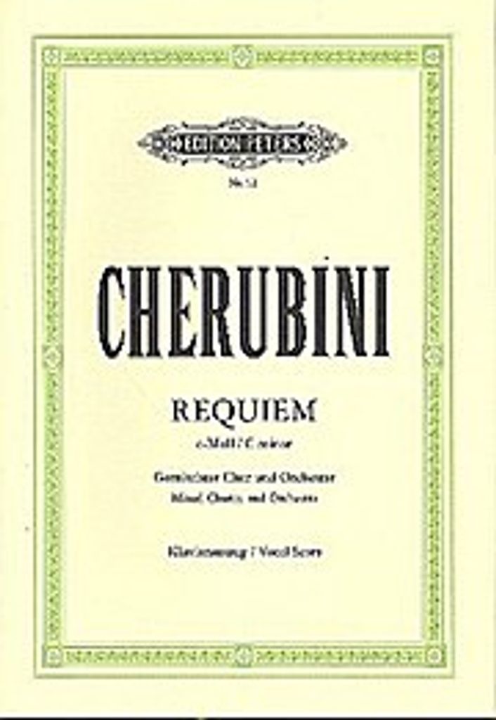 Requiem c-Moll für gemischten Chor und Orchester, Klavierauszug
