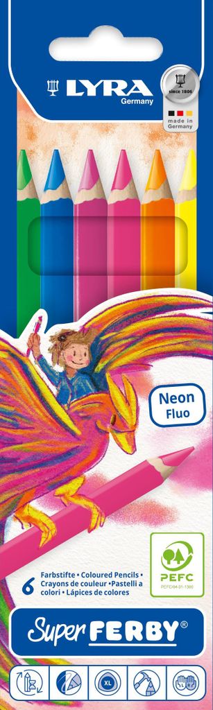 LYRA 4084900451328 Super Ferby Neon Kartonetui mit 6 Produktbild 