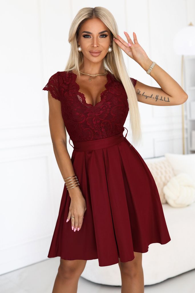 Numoco Formelle Frauenkleider Anna bordo XL