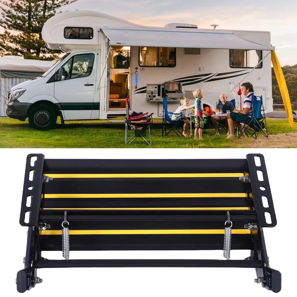 Échelle pliante pour accès facile au camping-car et van - Charge 200 kg - 12