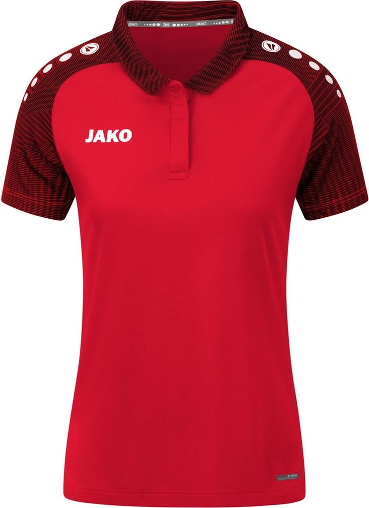 JAKO Kinder Polo Performance, Farbe:rot/schwarz, Größe:140