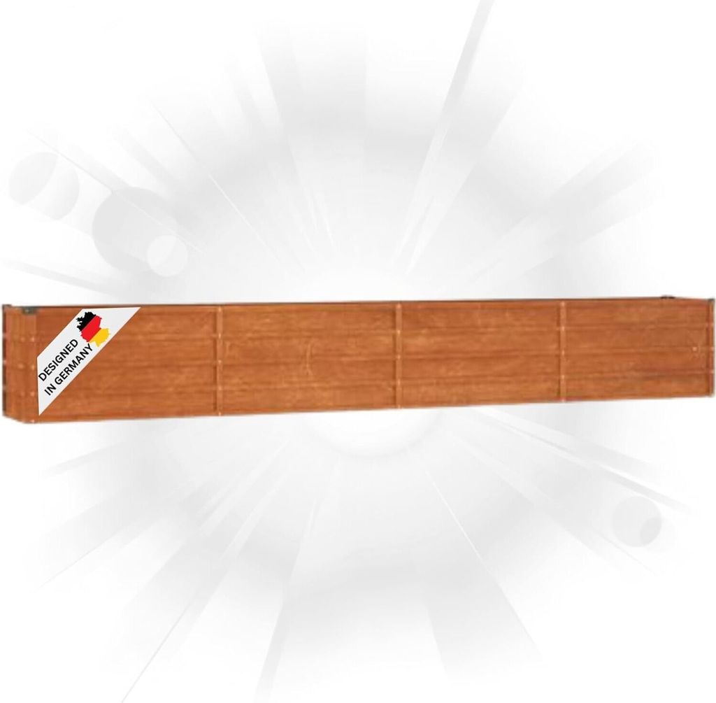 DELUKE® Hochbeet aus Cortenstahl ISAK | unten offen | Produktbild 