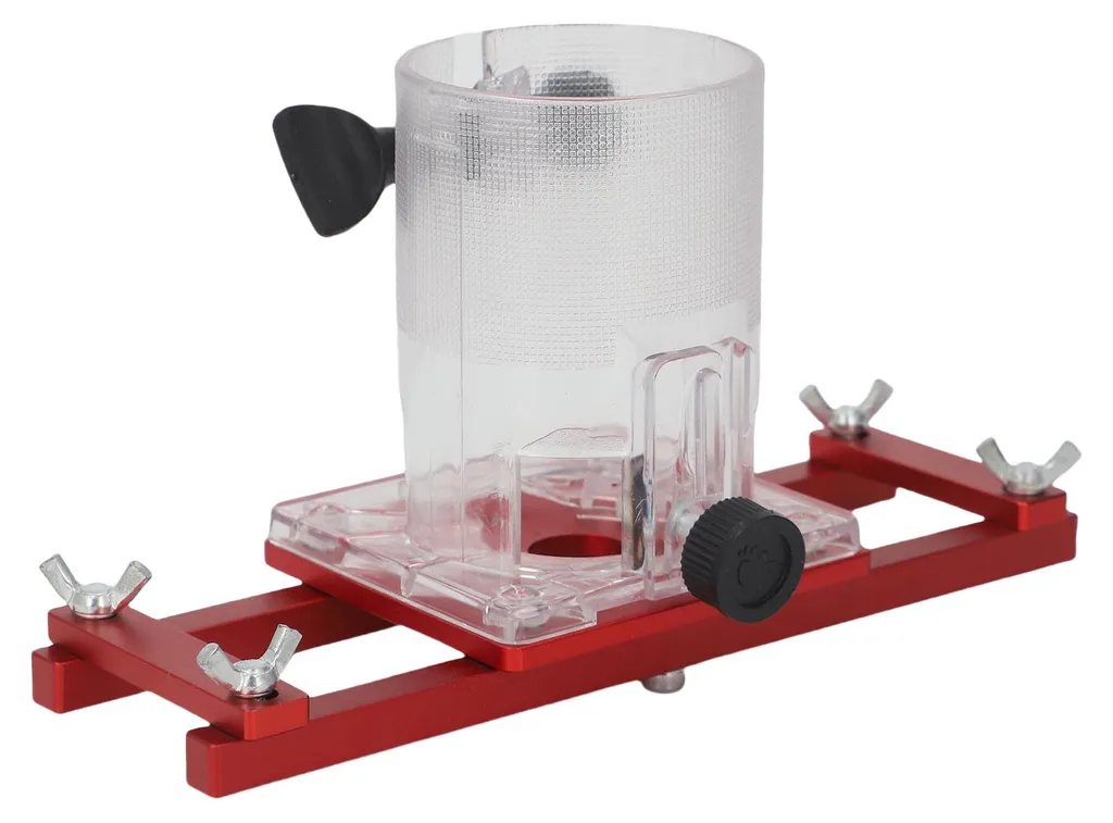 Support de défonceuse compact pour rainurage de meuble et armoire bois