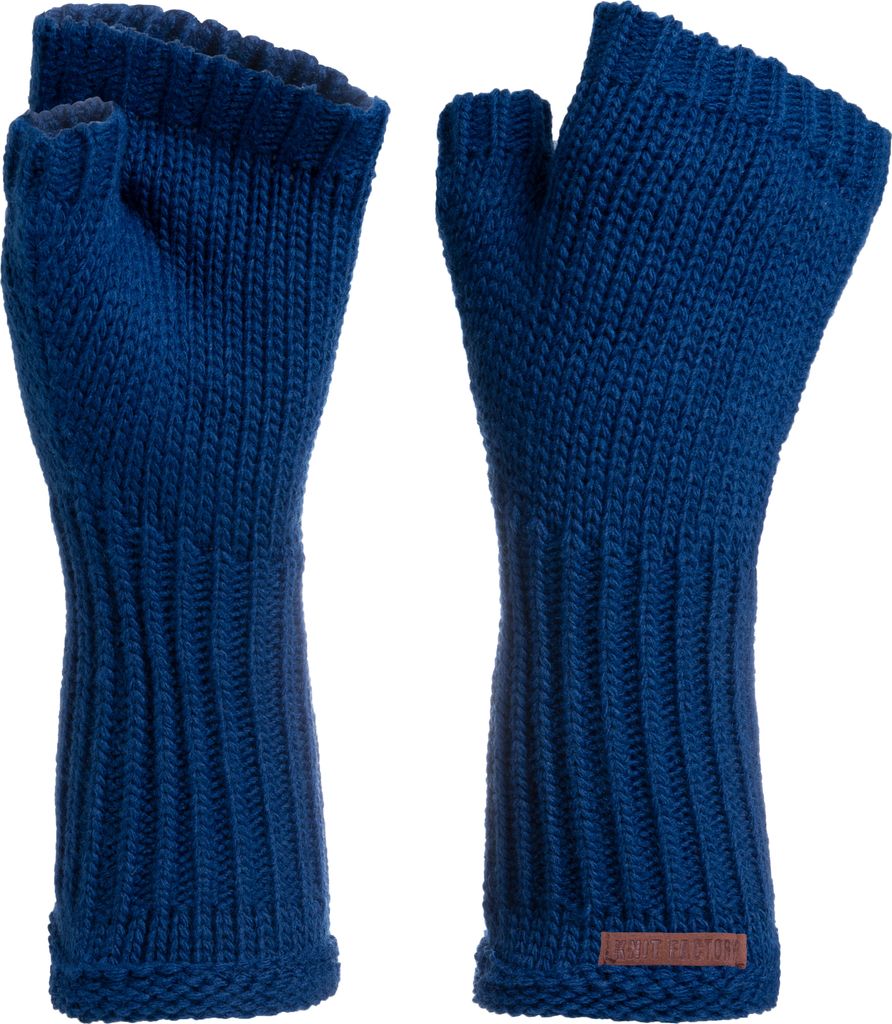 Knit Factory Cleo Handstulpen - Kings Blue - One Size
