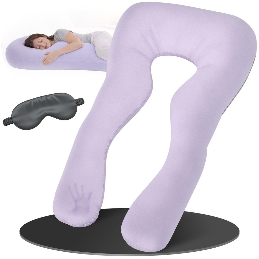 Oreiller ELONEO pour dormir sur le côté avec housse, Image du produit 