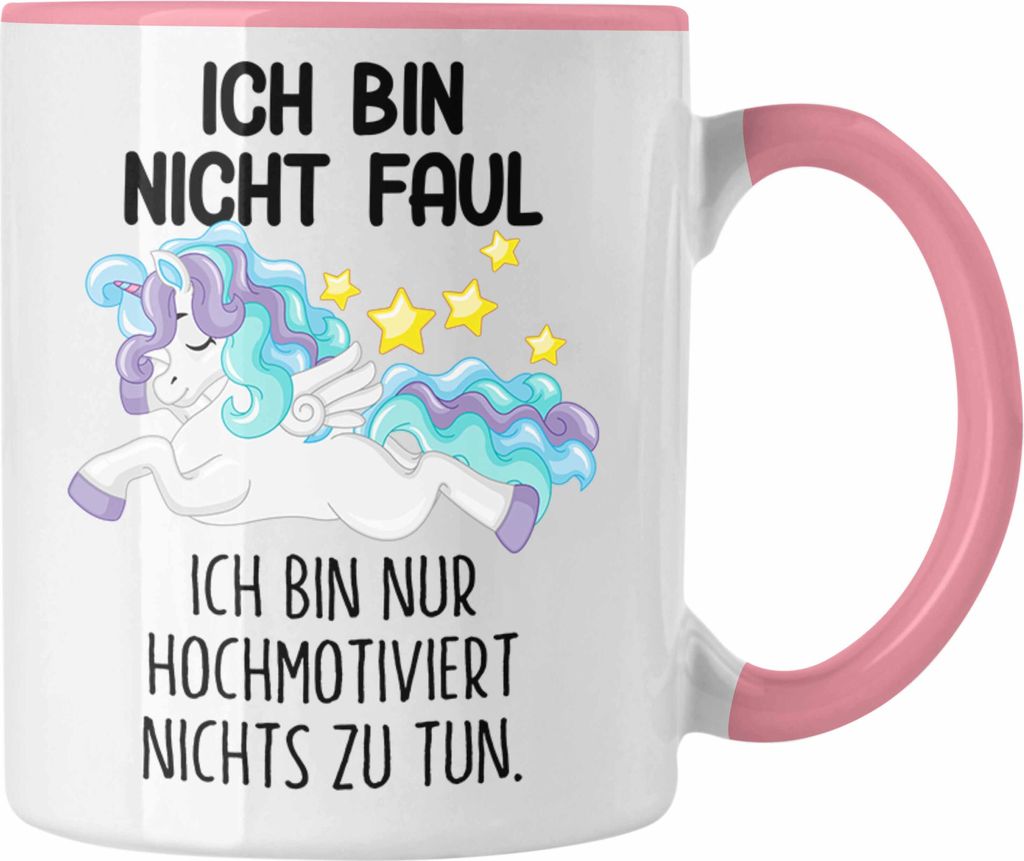 Trendation - Lustige Ich Bin Nicht Faul Tasse Mit Spruch Produktbild 