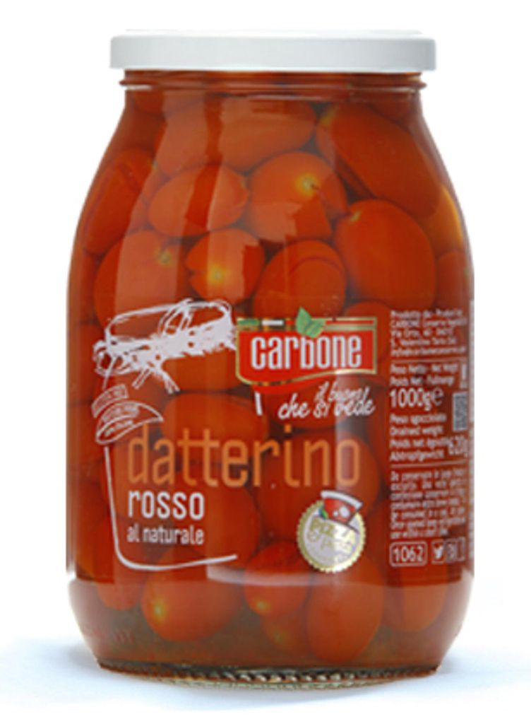 Datterino Rosso al naturale Kirschtomaten 950g - Carbone Produktbild 