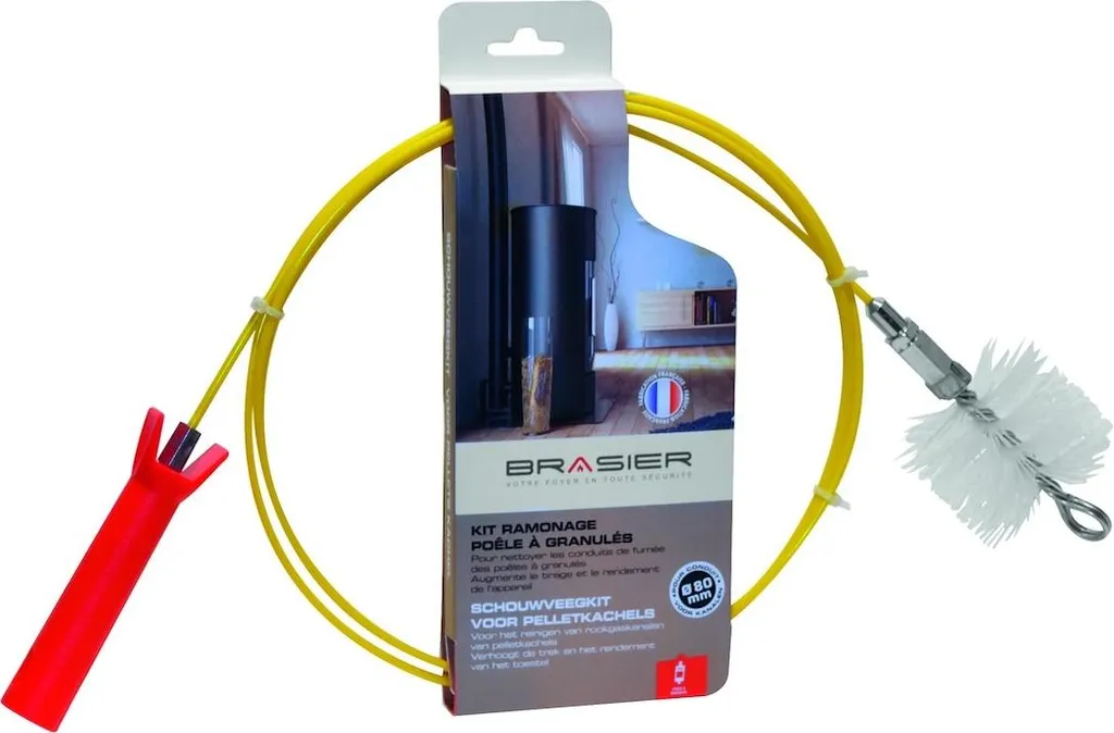 Pulizia Stufa Pellet Fai-da-te: Kit Brasier 3m con Scovolo 80mm