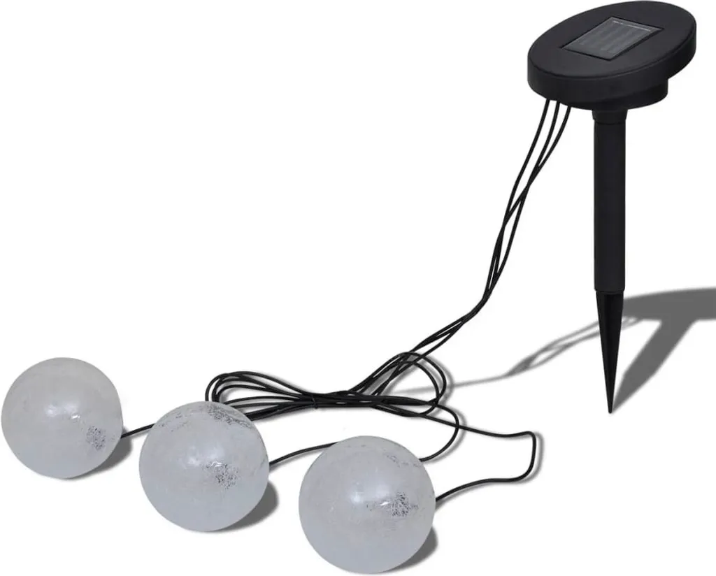 Lot de 3 boules solaires flottantes LED effet flamme étanches piscine