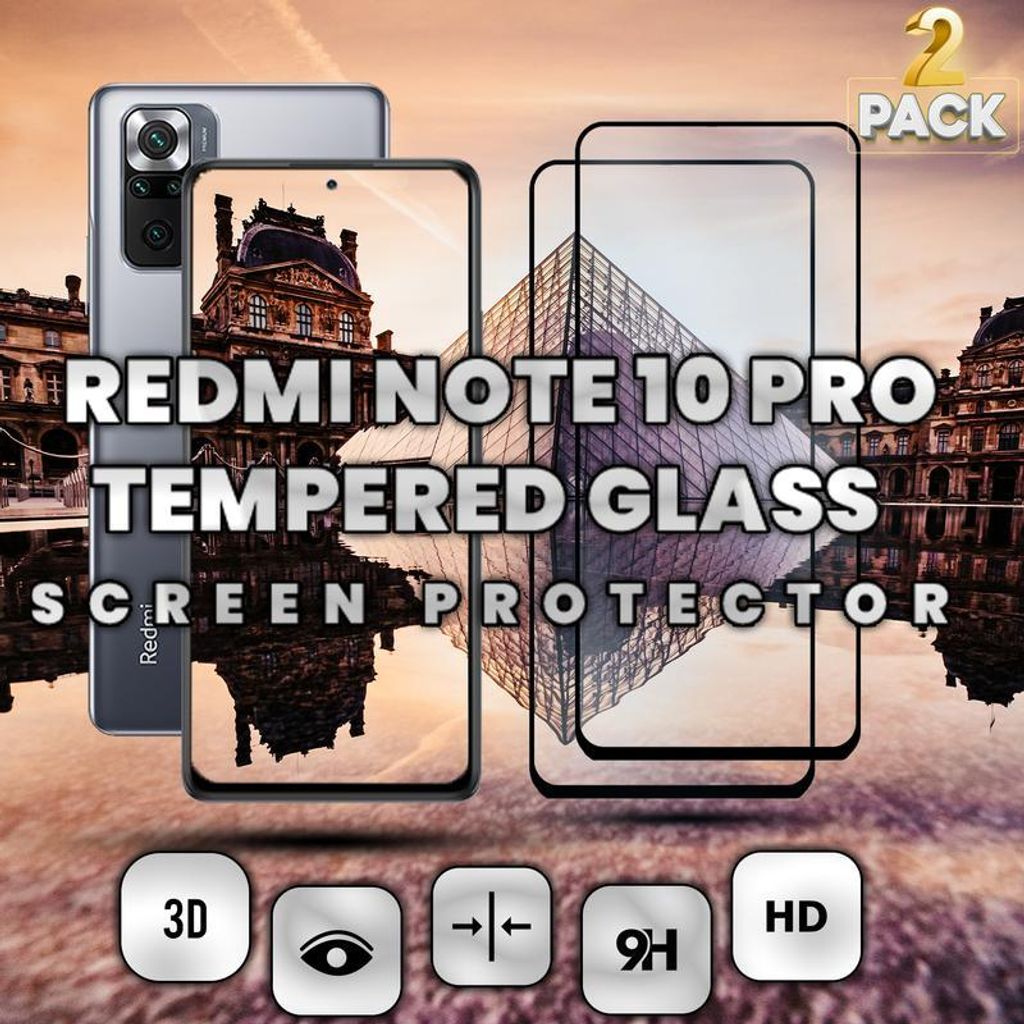 2-balenie Xiaomi Redmi Note 10 Pro Ochranné sklo na displej Obrázok produktu 