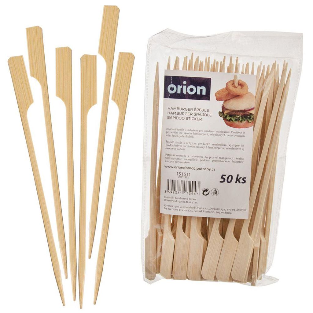 Orion tandenstokers van hout, bamboespiesjes voor hapjes, Productafbeelding 