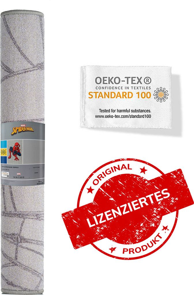 Disney Home Marvel Spiderman Kinderteppich 100% Polyamid  Produktbild 4