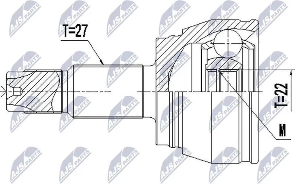 Kit réparation arbre transmission Fiat 500X et Renegade OE 46308969