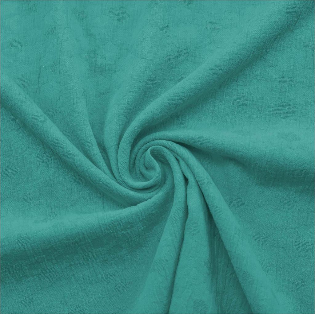 Musselin Jacquard Double Gauze ab 1x1,4m Double Face Optik Baumwolle Meterware