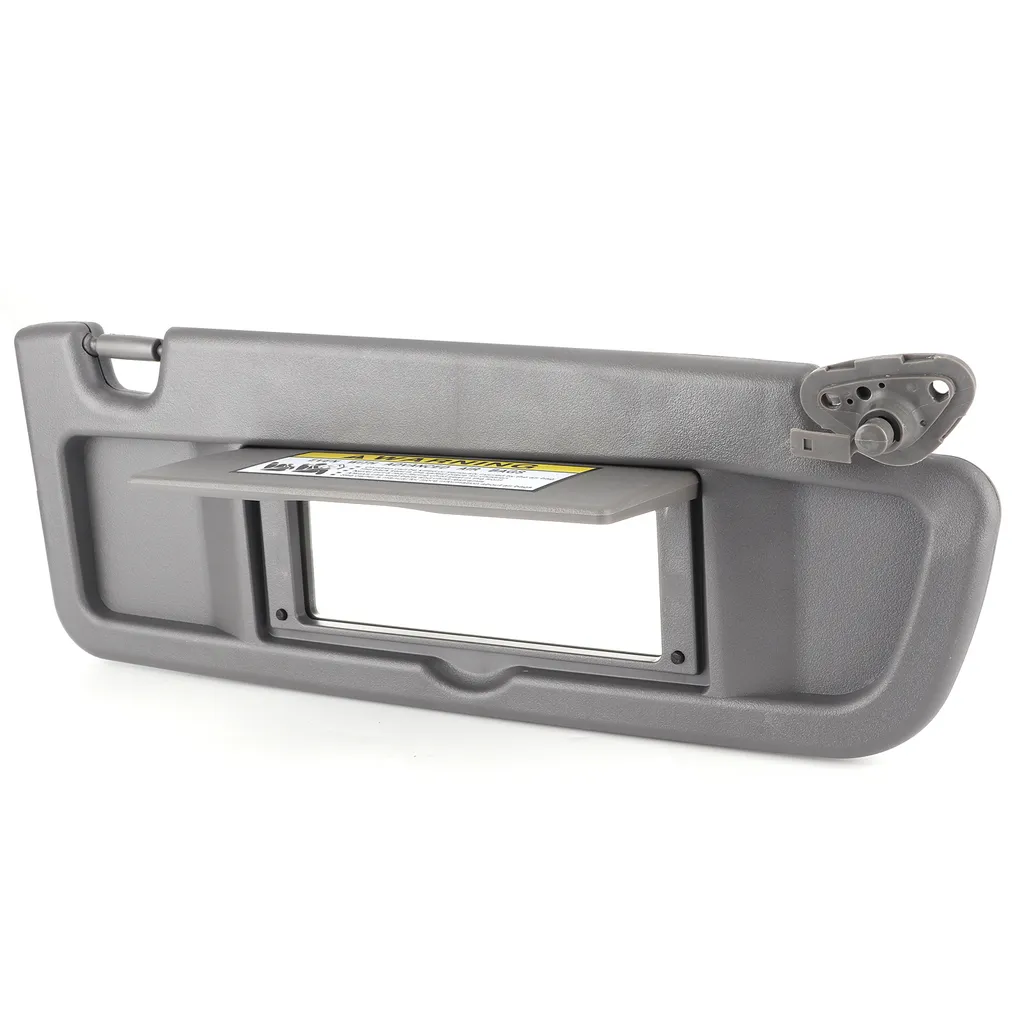 Pare-soleil pour Civic avec Miroir Intégré - Matériau ABS Gris Haute Qualité