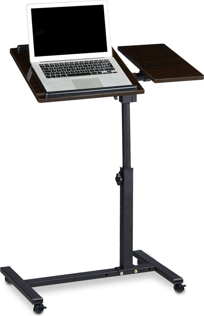 Relaxdays Laptoptisch höhenverstellbar, HxBxT:95x60x40cm, Produktbild 