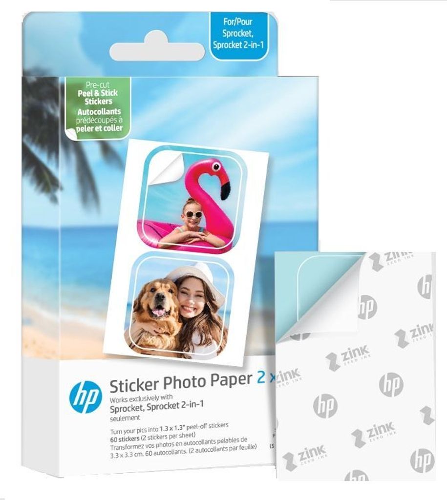 Kazeta / fólie / papír Nálepky pro HP Sprocket 2v1 30ks. Obrázek produktu 