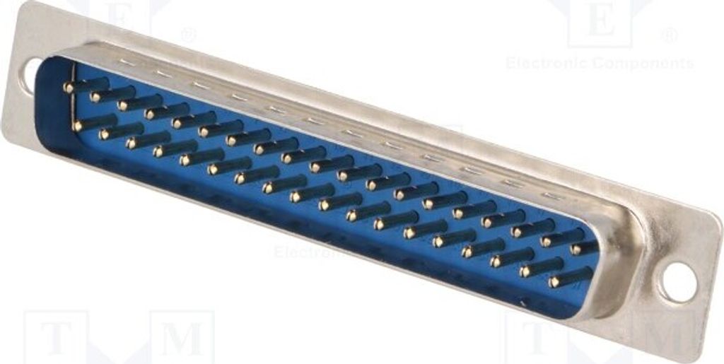 1x D-Sub THT 5A männlich gerade PIN: 37 Buchse 15mΩ DS1034-37MUNSISS D-Sub-Stecke