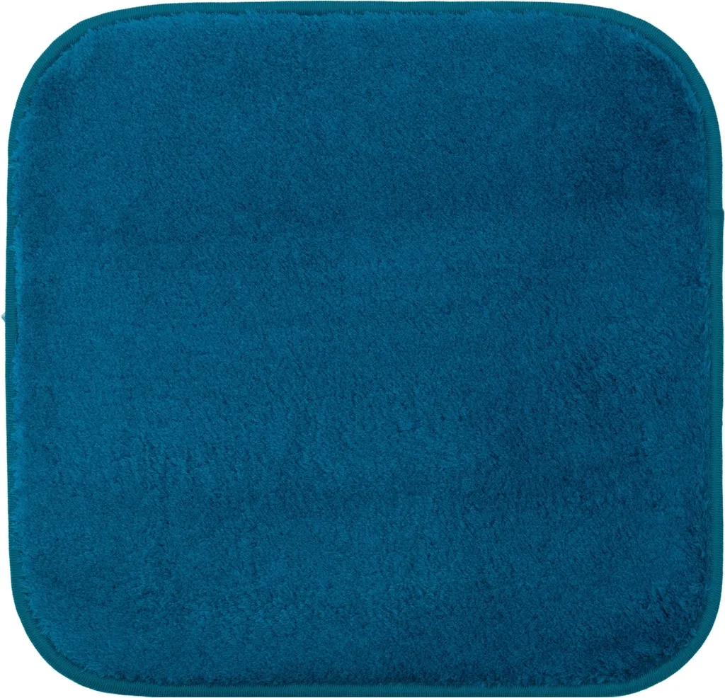 Petit tapis de bain 45x50 cm Rio bleu pétrole idéal sortie de douche (54)