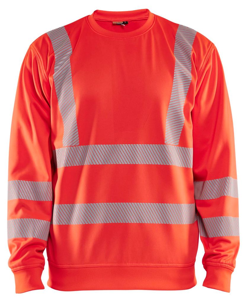 Blakläder High Vis Sweatshirt 3562, Farbe:High Vis Rot, Größe:XS
