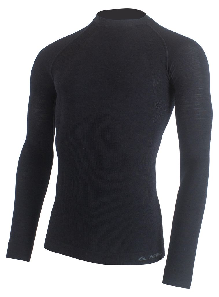 Lasting WAPOL Herren Merino nahtloses Langarmshirt