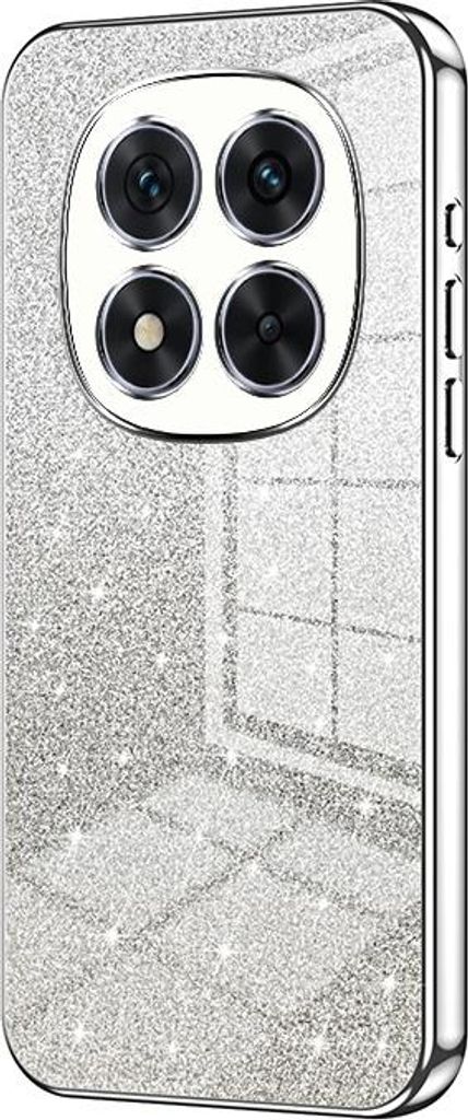 Glitzer Hülle für Xiaomi Redmi Note 14 Pro 5G / Xiaomi Poco X7 - Phonesta Crystal Sparkle Silikon Back Cover - Silber