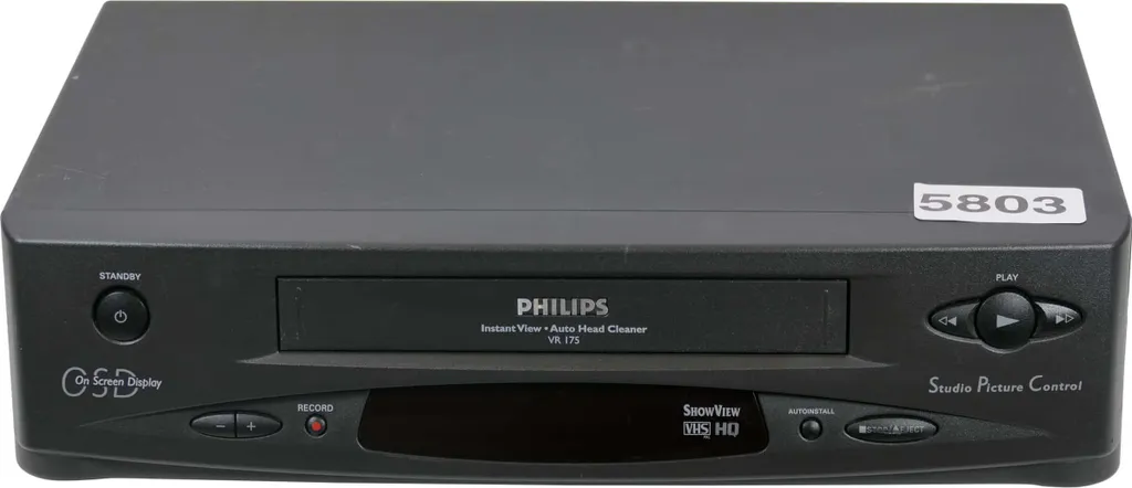 Récupérez vos Films de Famille avec le Magnétoscope Fiable Philips VR175