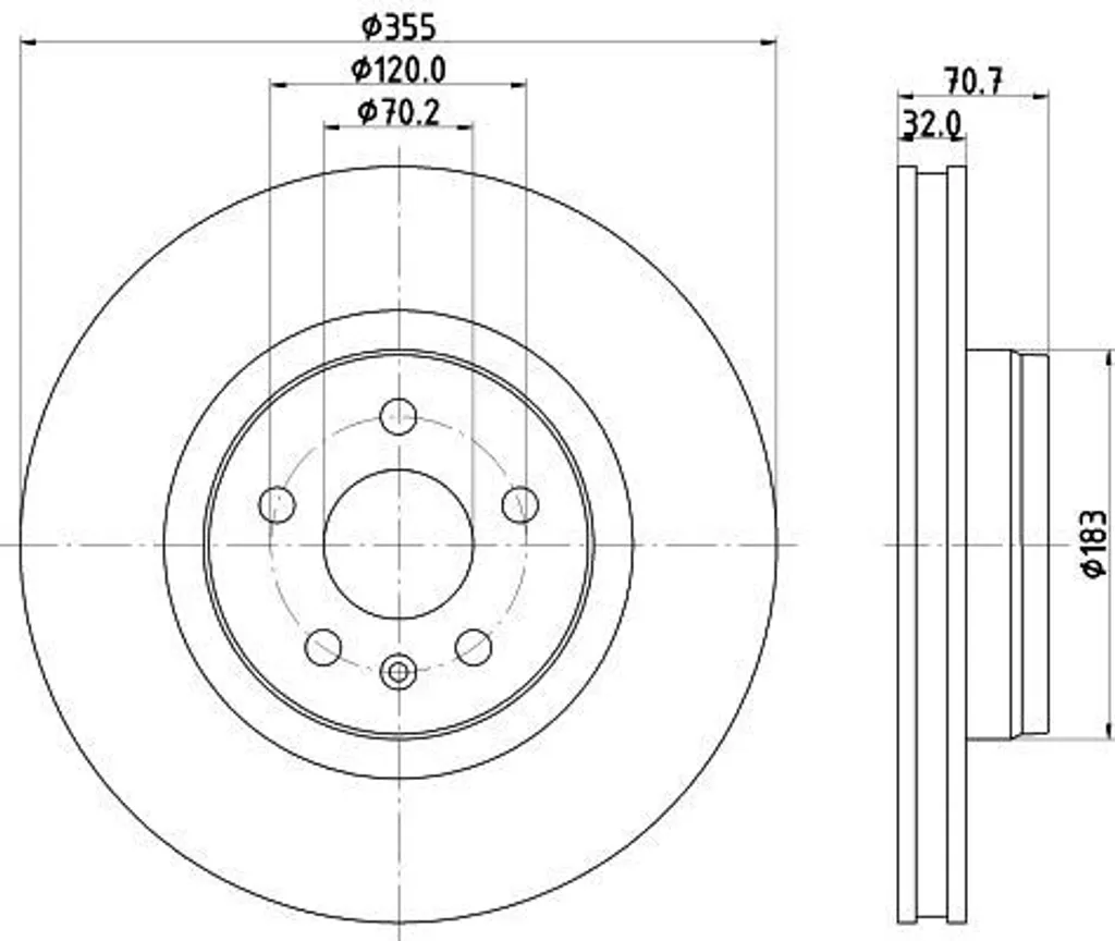 Finis les bruits de freinage : Disque HELLA pour Tesla Model S 5YJS OE